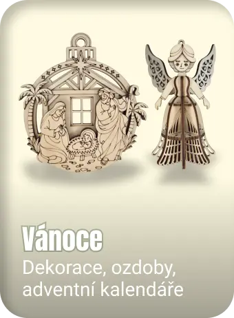 Vanoce button Originální dřevěné dekorace a dárky